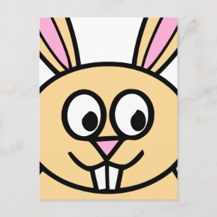 Cute Sinaasappel Bunny Rabbit Briefkaart