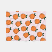 Cute Sinaasappels Fleece Blanket Deken (Voorkant (Horizontaal))