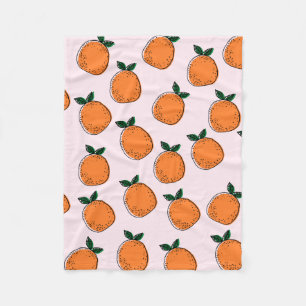 Cute Sinaasappels Fleece Blanket Deken