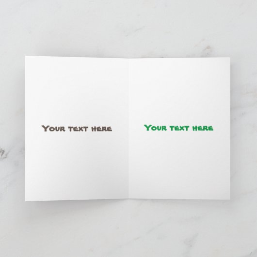 Cute sing capybara ukulele cartoon kaart (Binnen)