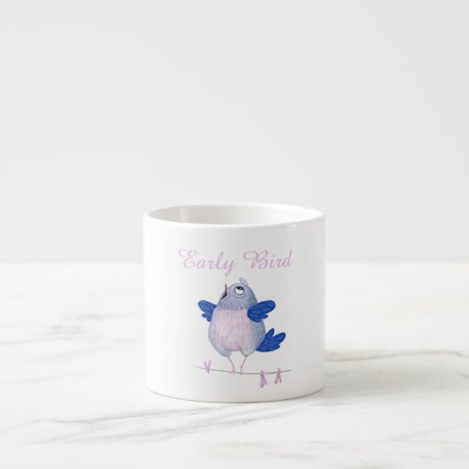 Cute Singing Bird Espresso Kop (Voorkant)