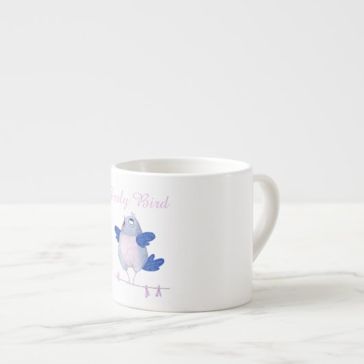 Cute Singing Bird Espresso Kop (Voorkant rechts)