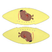 Cute singing capybara ukulele cartoon american football (Panelen)