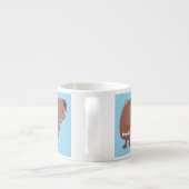 Cute singing capybara ukulele cartoon espresso kop (Achterkant)