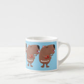 Cute singing capybara ukulele cartoon espresso kop (Rechts)