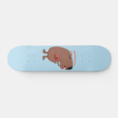Cute singing capybara ukulele cartoon persoonlijk skateboard (Horizontaal)