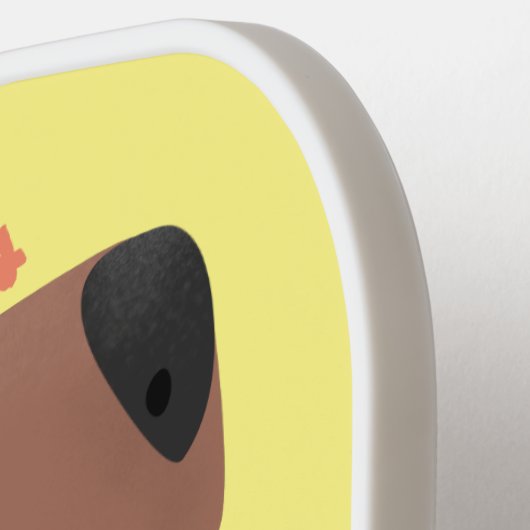 Cute singing capybara ukulele cartoon pickleball paddle (Links Detail)