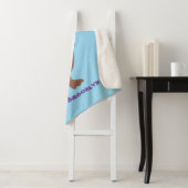 Cute singing capybara ukulele cartoon sherpa deken (In situ)