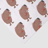 Cute singing capybara ukulele cartoon tissuepapier (Detail)