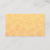 Cute singing capybara ukulele cartoon visitekaartje (Achterkant)