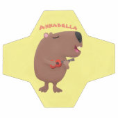 Cute singing capybara ukulele cartoon voetbal (Enkel)