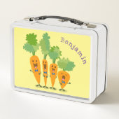Cute singing carrot cartoon illustratie (Achterkant)