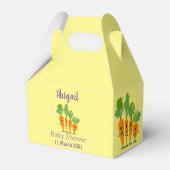 Cute singing carrot cartoon illustratie bedankdoosjes (Achterkant)