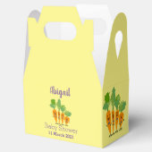 Cute singing carrot cartoon illustratie bedankdoosjes (Geopend)