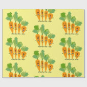 Cute singing carrot cartoon illustratie cadeaupapier (Vlak)