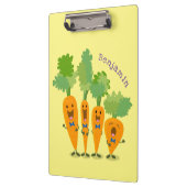 Cute singing carrot cartoon illustratie klembord (Links)