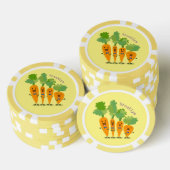 Cute singing carrot cartoon illustratie poker chips (Opstapeling)