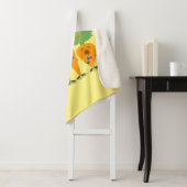 Cute singing carrot cartoon illustratie sherpa deken (In situ)