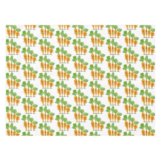 Cute singing carrot cartoon illustratie tafelkleed (Voorkant (Horizontaal))