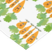 Cute singing carrot cartoon illustratie tafelkleed (Gekanteld)