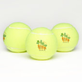 Cute singing carrot cartoon illustratie tennisballen (Multi)