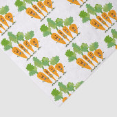 Cute singing carrot cartoon illustratie tissuepapier (Detail)
