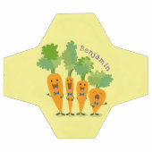 Cute singing carrot cartoon illustratie voetbal (Enkel)
