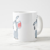 Cute Singing Cartoon Donkey Grote Koffiekop (Voorkant rechts)
