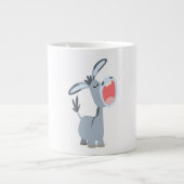 Cute Singing Cartoon Donkey Grote Koffiekop (Voorkant)