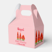 Cute-Singing chili peppers cartoon illustratie Bedankdoosjes (Achterkant)