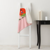 Cute-Singing chili peppers cartoon illustratie Sherpa Deken (In situ)