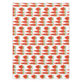 Cute-Singing chili peppers cartoon illustratie Tafelkleed (Voorkant)