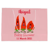 Cute singing chilli peppers cartoon illustration groot cadeauzakje (Achterkant)