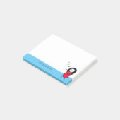 Cute Singing Girl Music Illustration Name Post-it® Notes (Schuin)