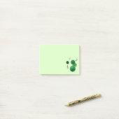 Cute Singing Marimo Moss Stack Post-it® Notes (Op bureau)