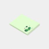 Cute Singing Marimo Moss Stack Post-it® Notes (Schuin)
