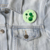 Cute Singing Marimo Moss Stack Ronde Button 5,7 Cm (In situ)