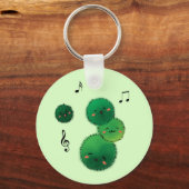 Cute Singing Marimo Moss Stack Sleutelhanger (Voorkant)