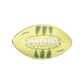 Cute singing okra Plant cartoon American Football (Voorkant)