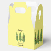 Cute singing okra Plant cartoon Bedankdoosjes (Geopend)