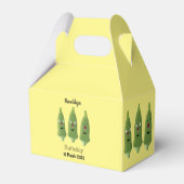 Cute singing okra Plant cartoon Bedankdoosjes (Voorkant Zijde)