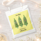 Cute singing okra Plant cartoon Bedankzakje (Geknipt)