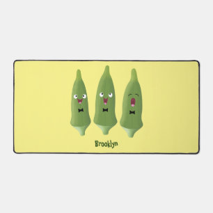 Cute singing okra Plant cartoon Bureaumat
