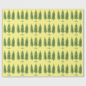 Cute singing okra Plant cartoon Cadeaupapier (Vlak)