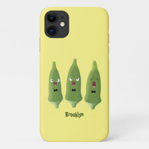 Cute singing okra Plant cartoon Case-Mate iPhone Case