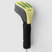Cute singing okra Plant cartoon Golfheadcover (Schuin)