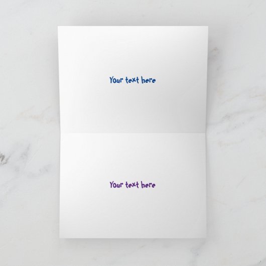 Cute singing okra Plant cartoon Kaart (Binnen)