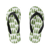 Cute singing okra Plant cartoon Kinder Teenslippers (Voetbed)