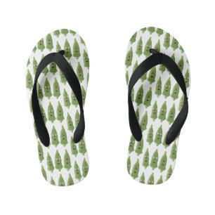 Cute singing okra Plant cartoon Kinder Teenslippers