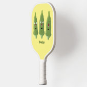 Cute-singing okra-plantaardige cartoon pickleball paddle (Links)
